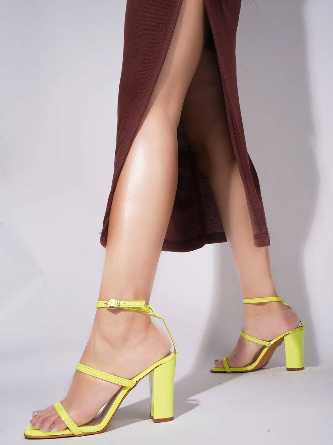 Triple the Chic: Three-Strap Block Slingback Heel - Image 9