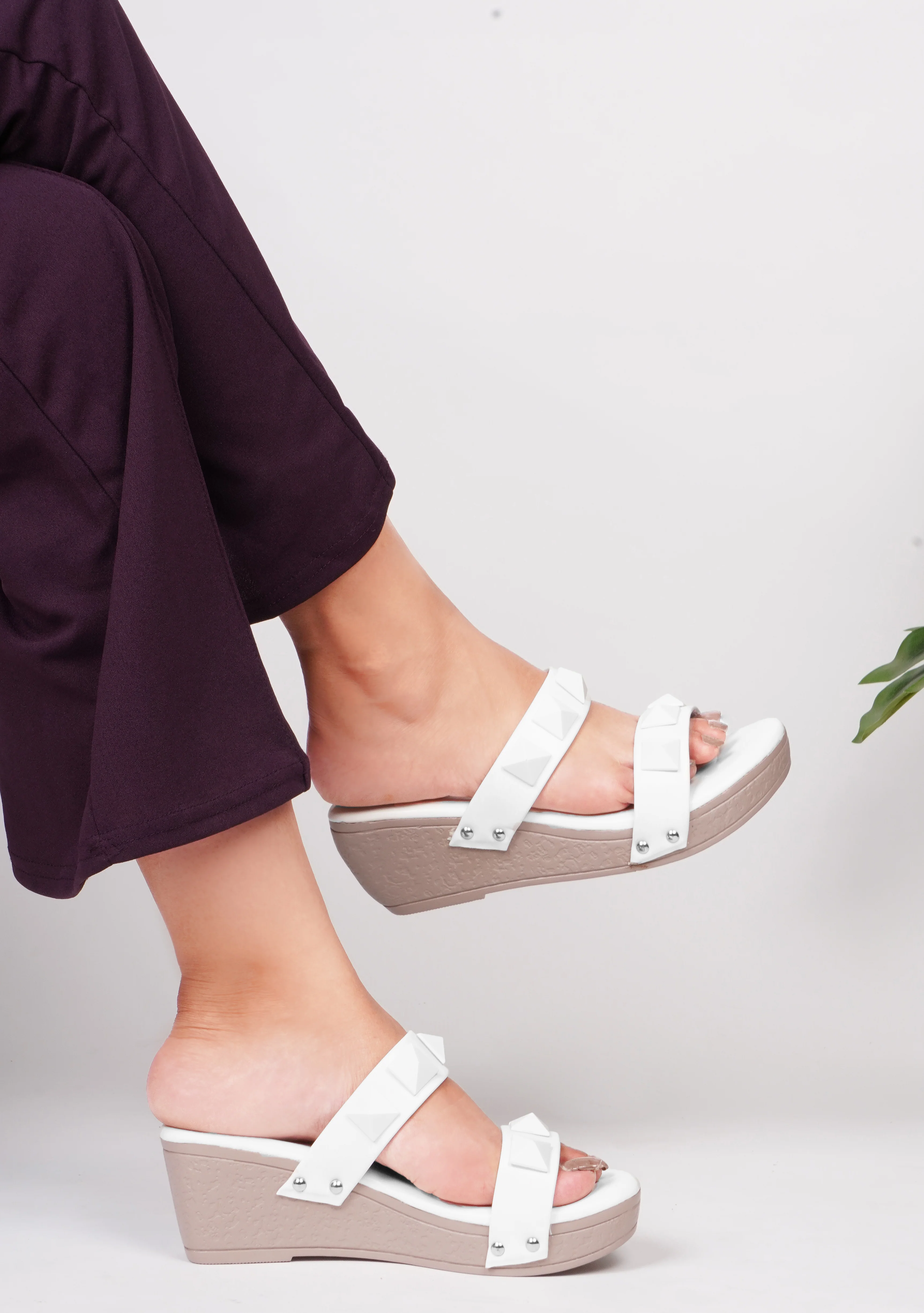 Women Open-Toe Slip-On Wedge - Image 8