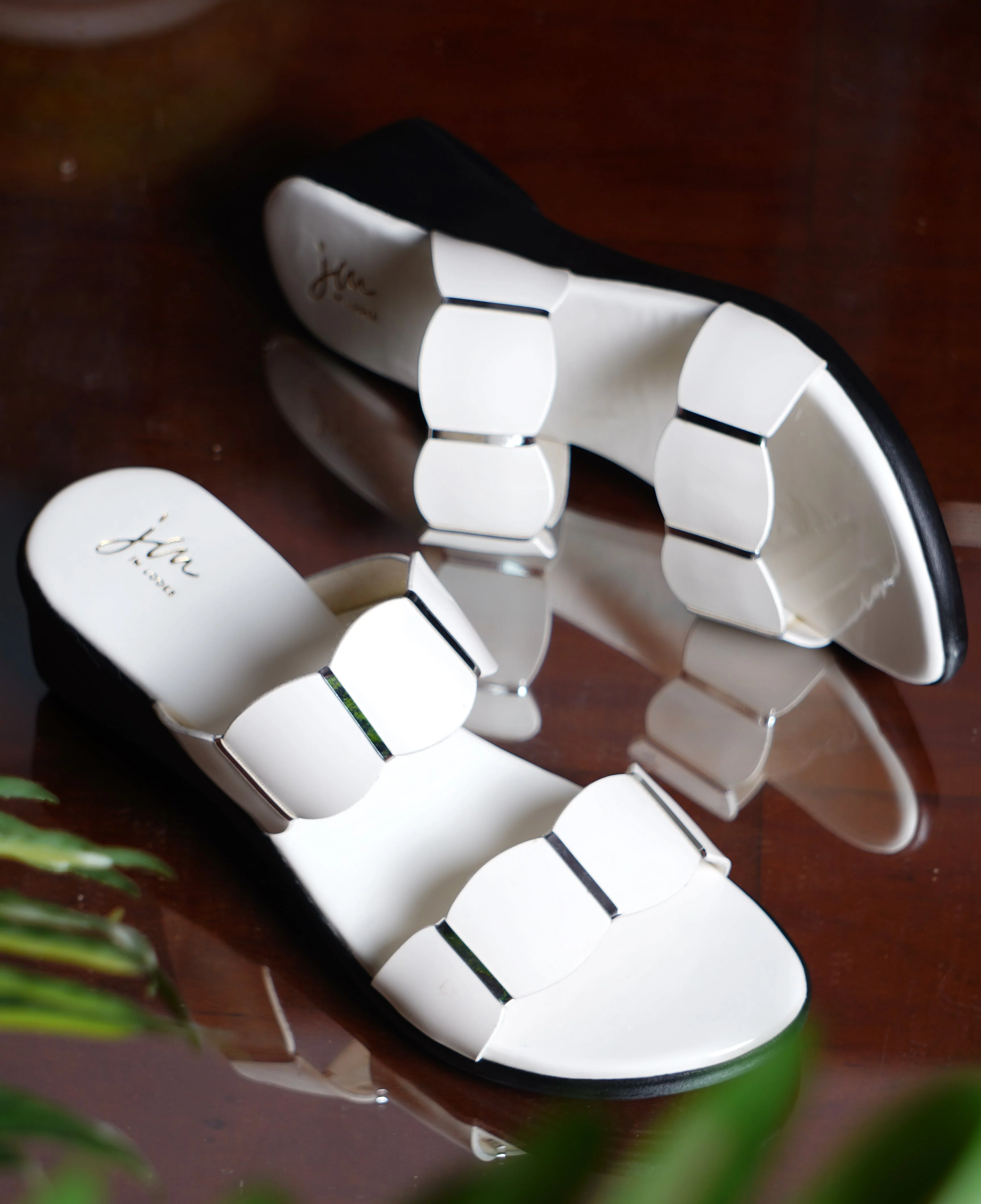 Jm Looks Women's Scalloped Strap Wedge Slides - Image 14