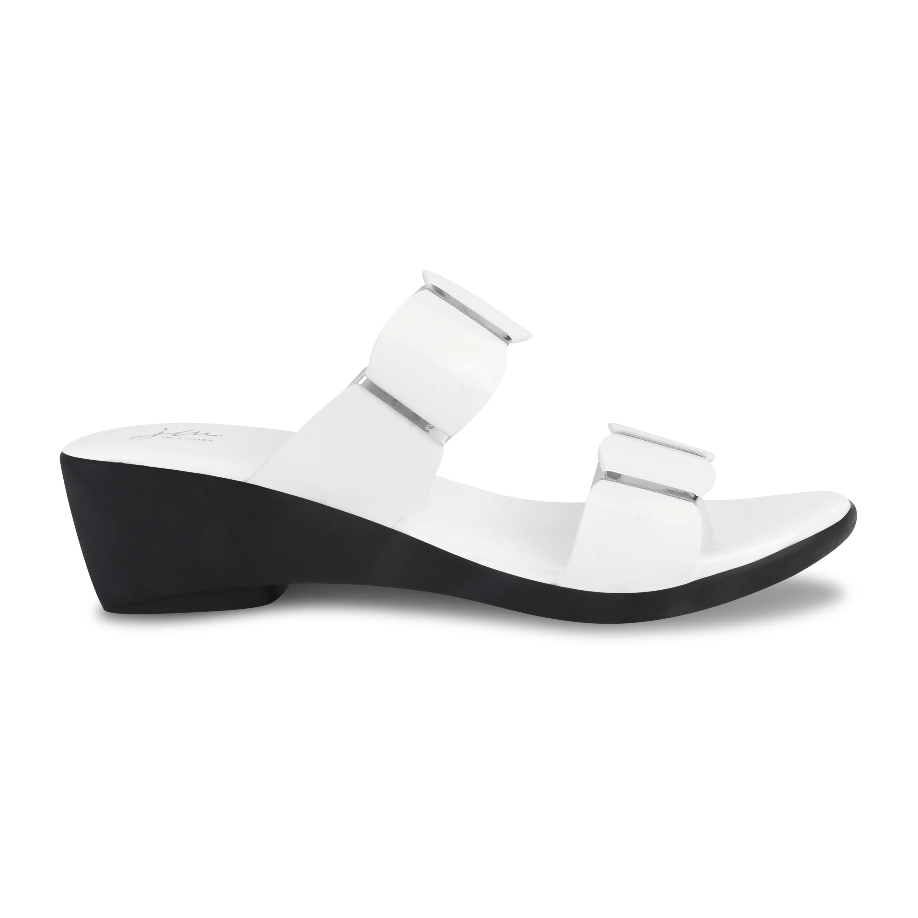 Jm Looks Women's Scalloped Strap Wedge Slides - Image 18