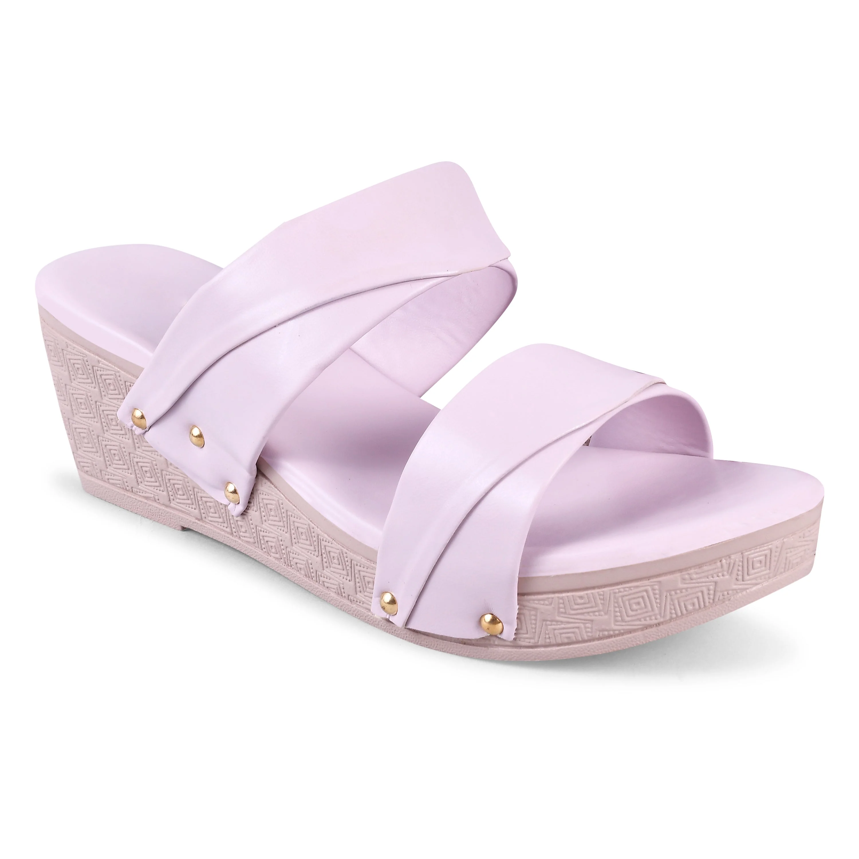 Jm Looks Women's Dual Strap Wedge Heel Slides - Image 11