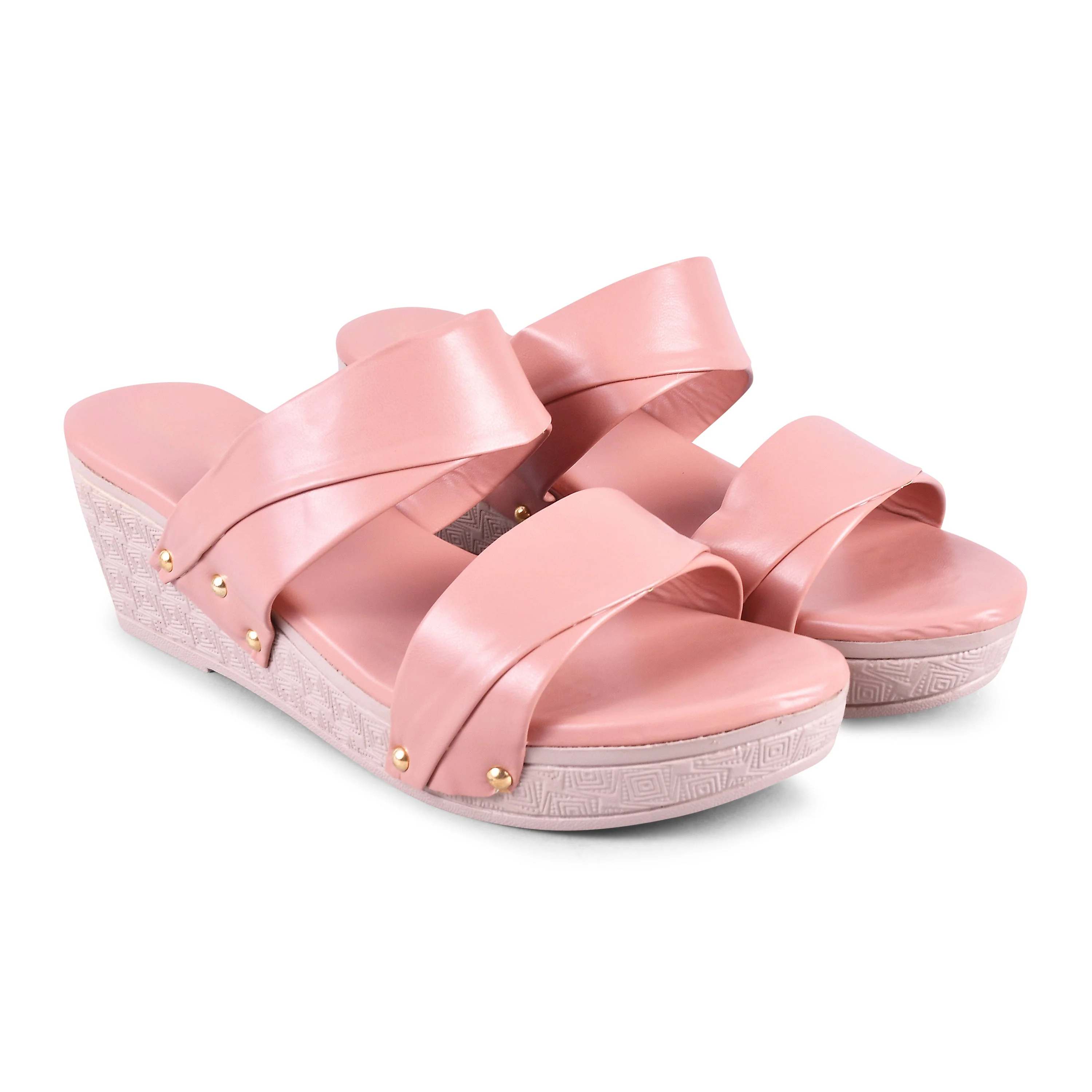 Jm Looks Women's Dual Strap Wedge Heel Slides - Image 14