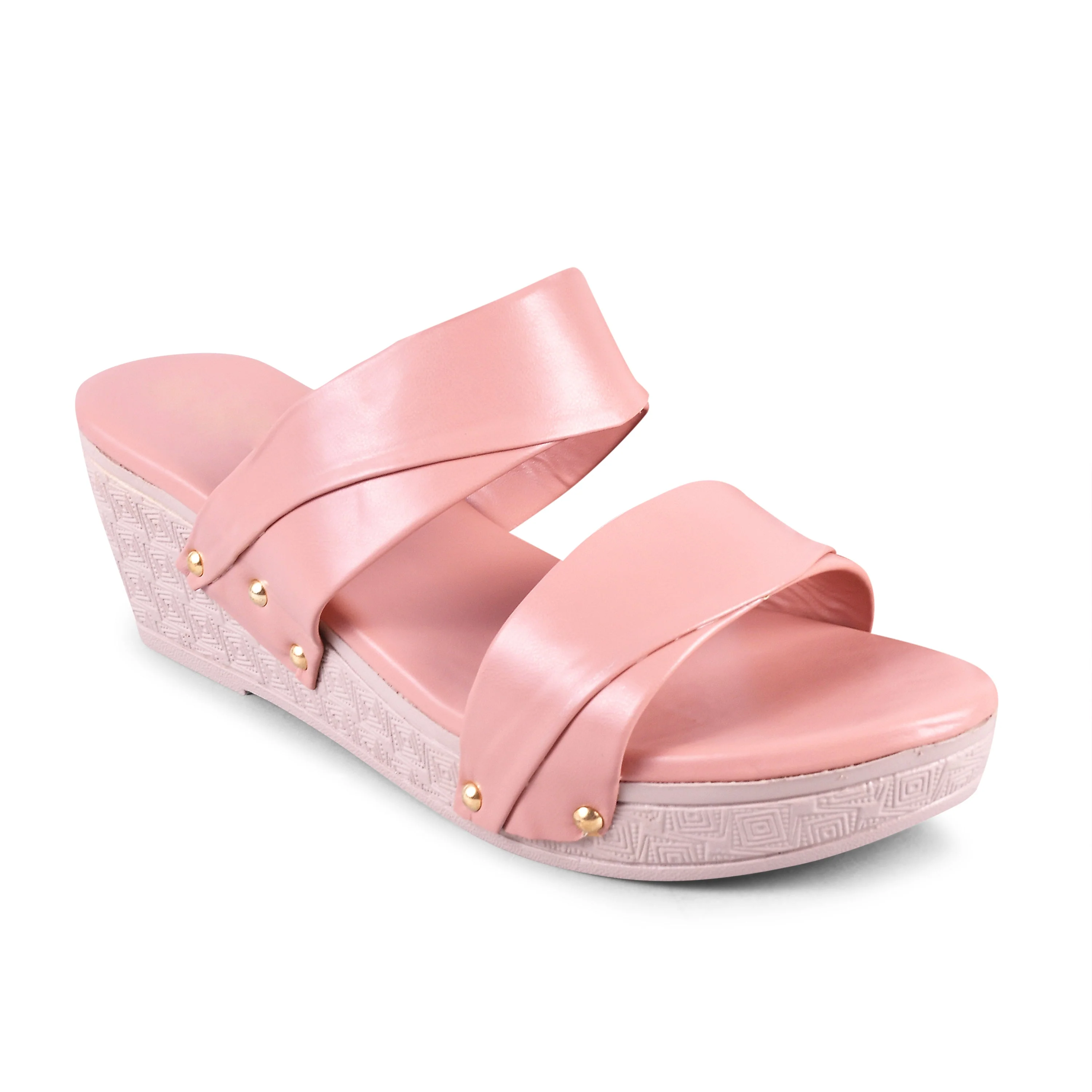 Jm Looks Women's Dual Strap Wedge Heel Slides - Image 17
