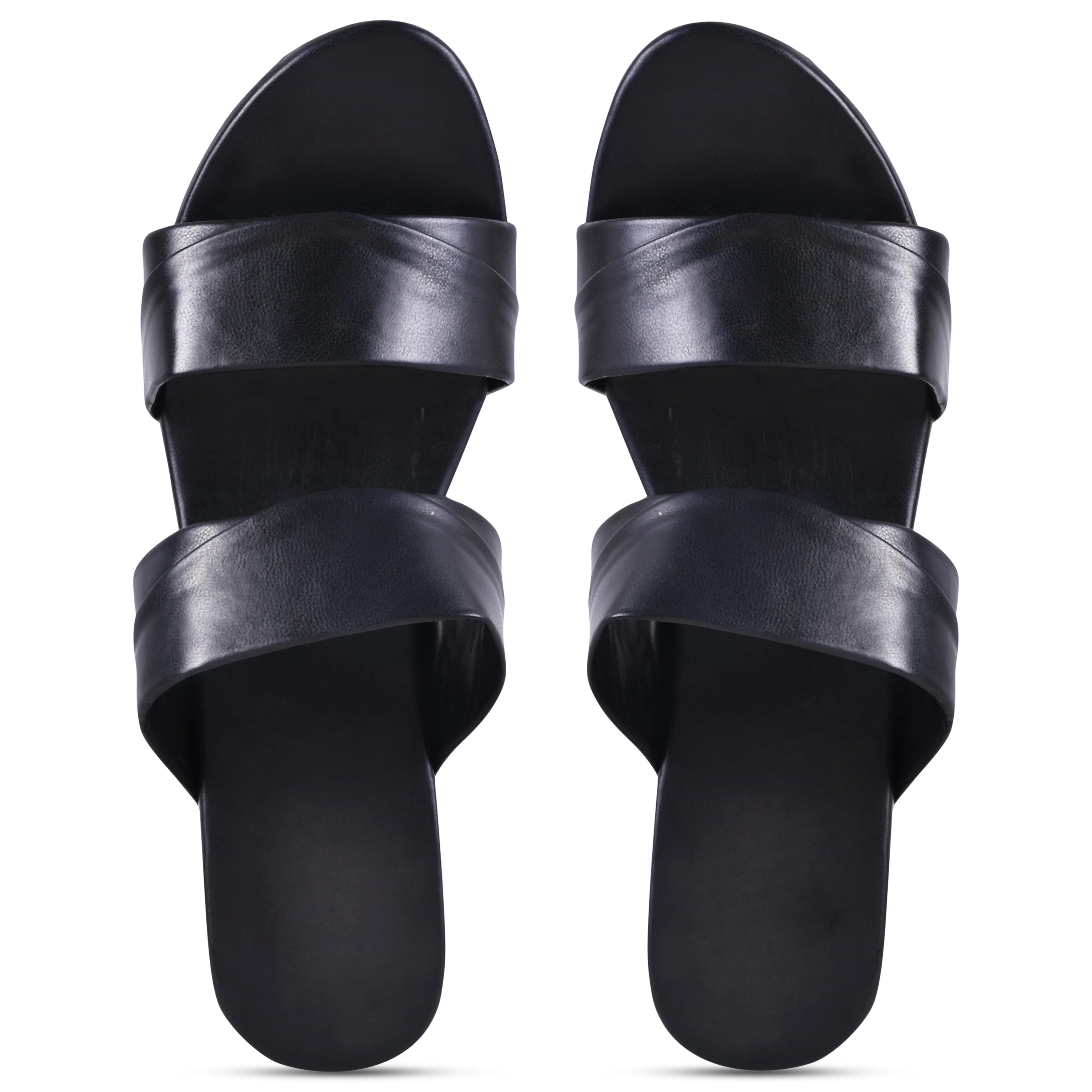 Jm Looks Women's Dual Strap Wedge Heel Slides - Image 5